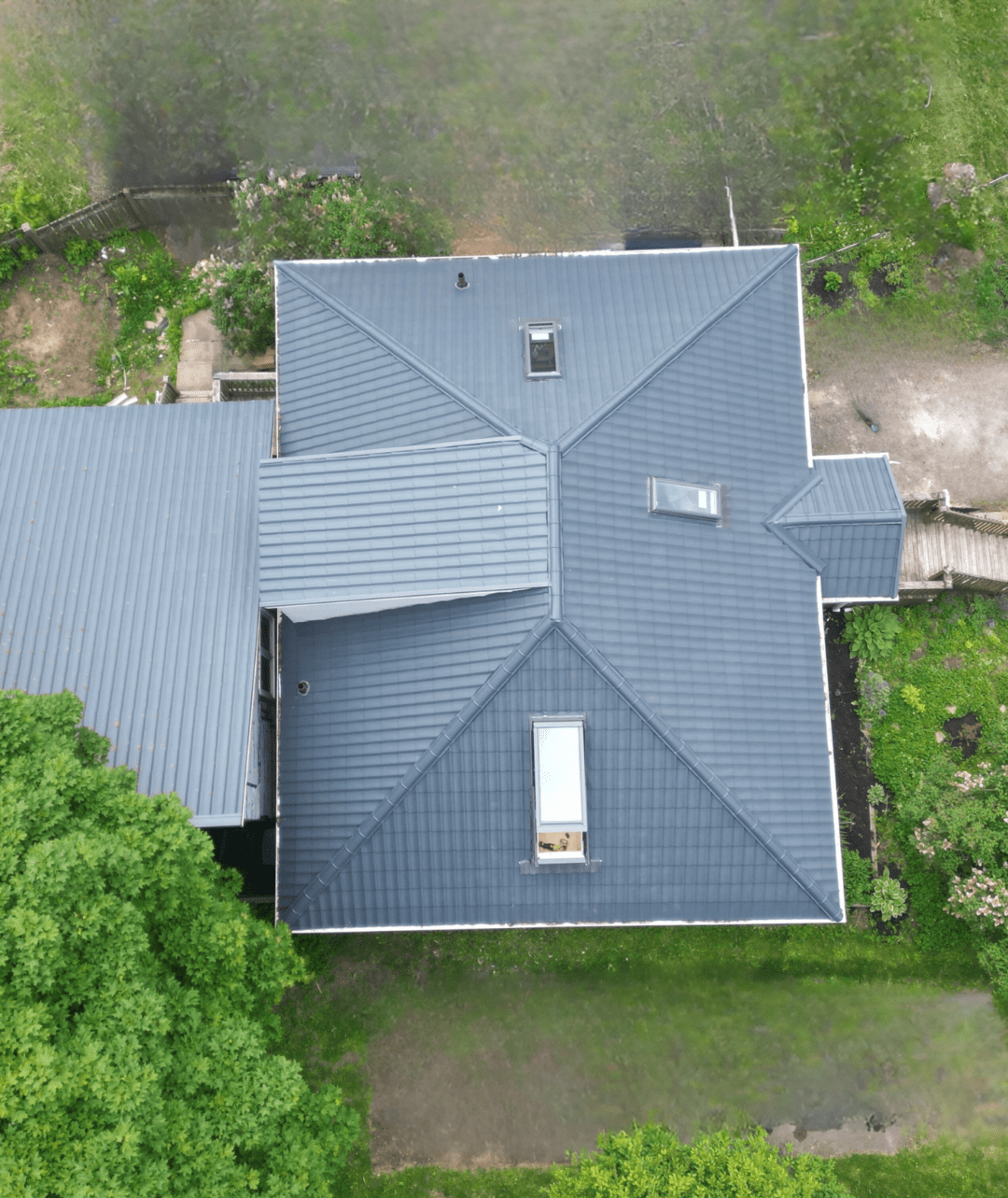 European Clay Roof With Skylights